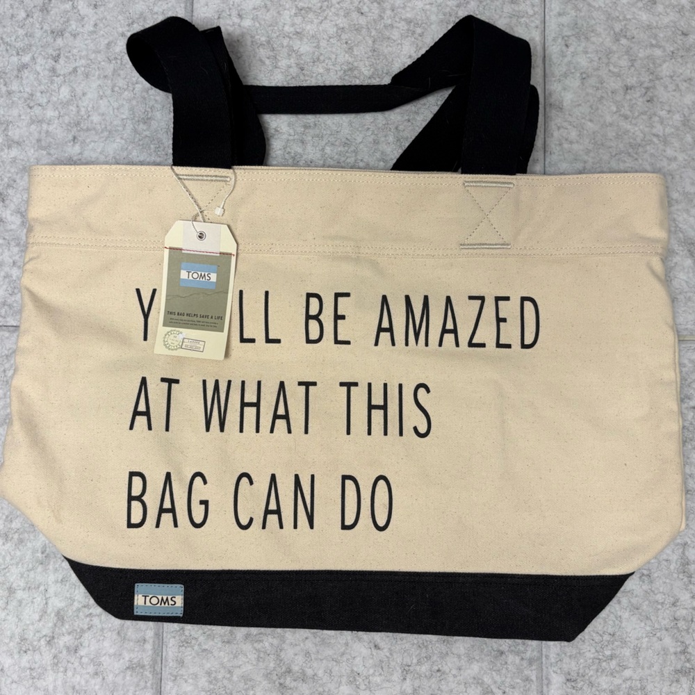 Toms Natural Canvas Tote